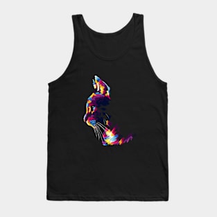 Cute cat pop art Tank Top